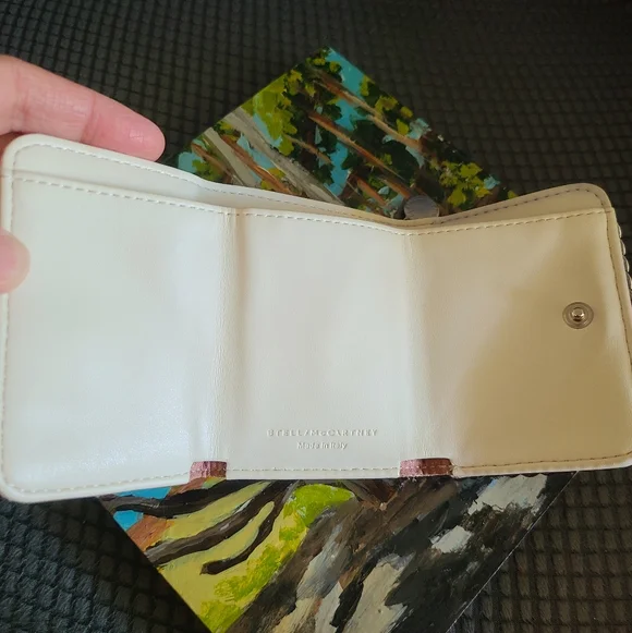 🤍🩶EUC Stella McCartney Trifold Falabella Mini Card Holder Wallet🩶🤍 - Picture 6 of 13